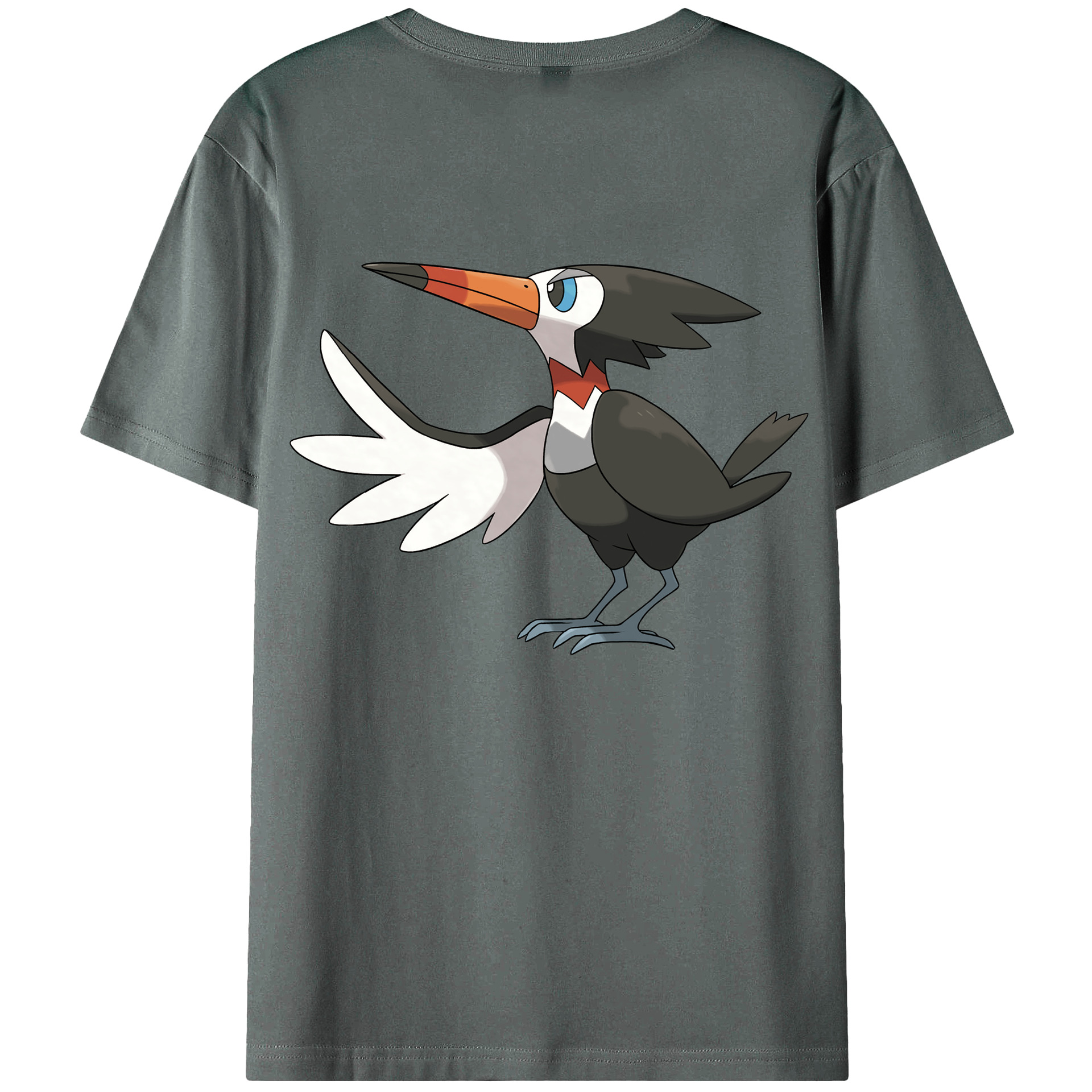 （画像用） ポケットモンスター Pokémon 綿100％ メンズ半袖Tシャツ（バックプリント） 通気性